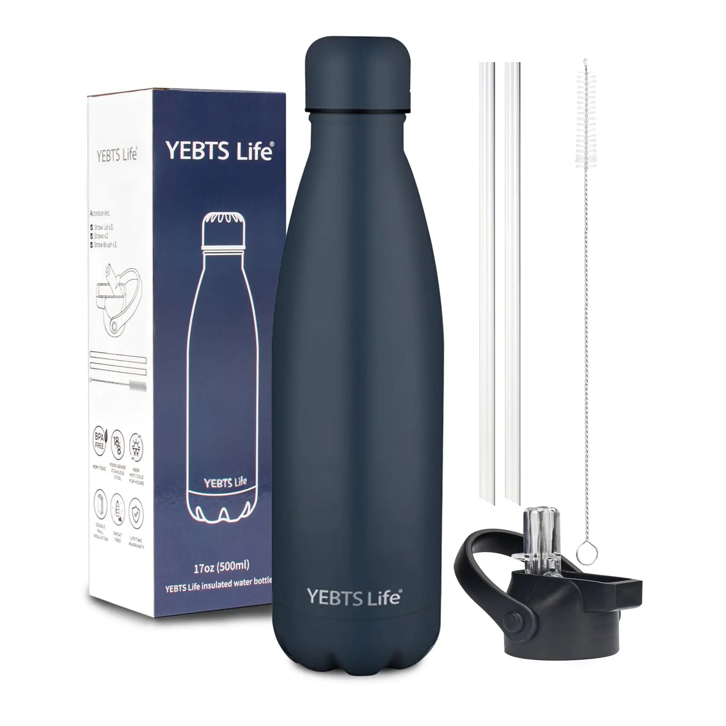 Insulated Stainless Steel Sports Bottle 17oz