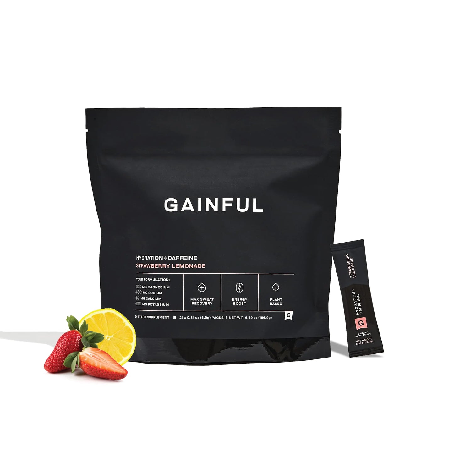 Gainful Hydration Strawberry Lemonade Electrolyte Mix - 21 Packets