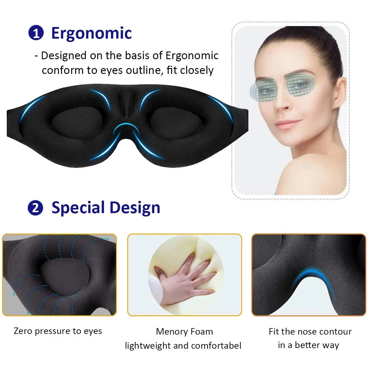 3D PerfectFit Eye Mask